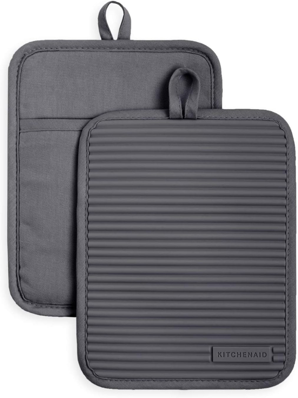 Ribbed Soft Silicone Pot Holder Set, Pot Holders, Oven Mitts, Silicone Pot Holders -2 Pcs Ribbed Soft Silicone Pot Holder Set, Pot Holders, Oven Mitts, Silicone Pot Holders -2 Pcs